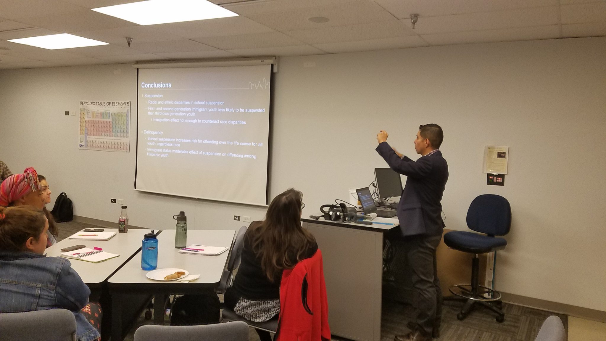 Image of Jorge Chavez lecturing at Faculty Symposium