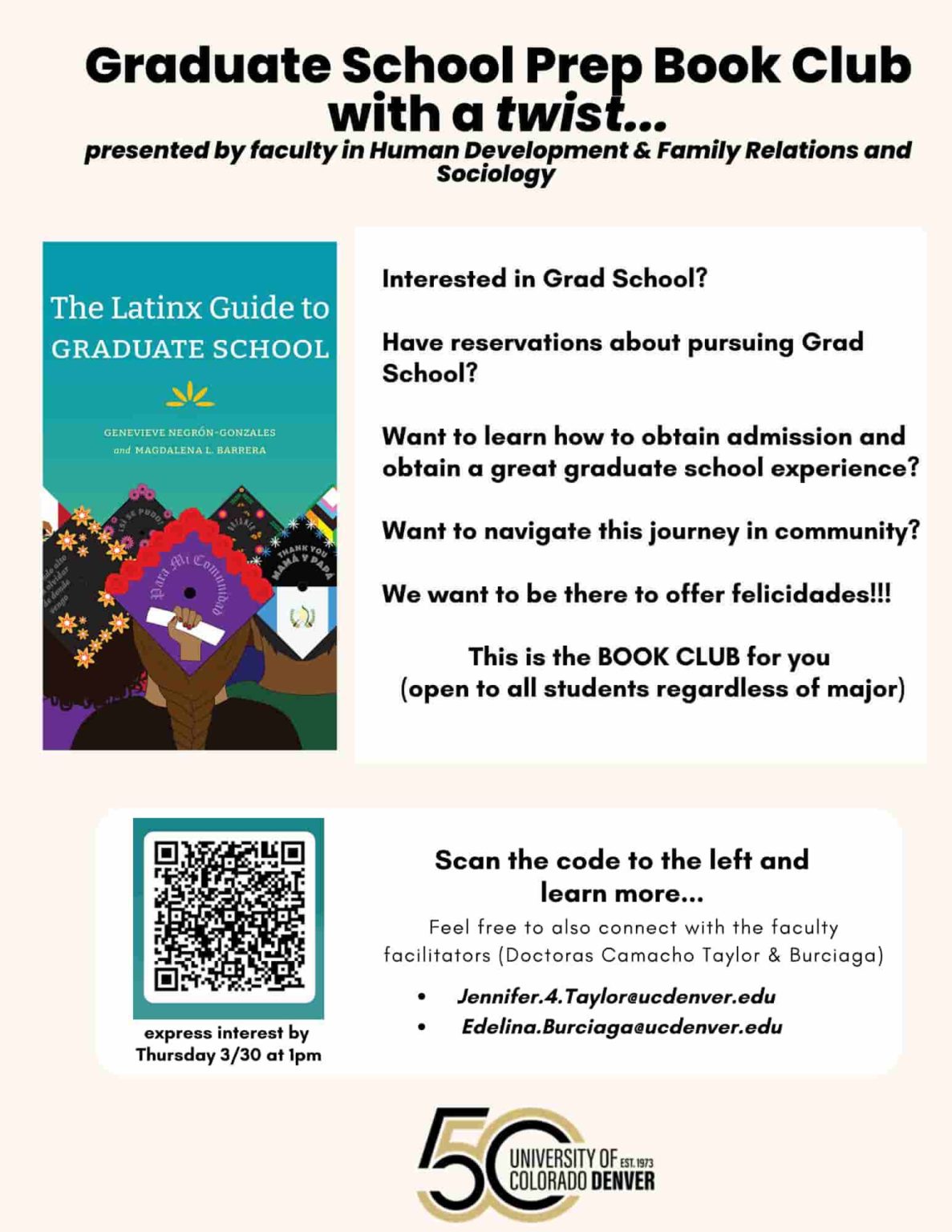 Graduate School Prep Book Club with a Twist… – SEHD Impact!