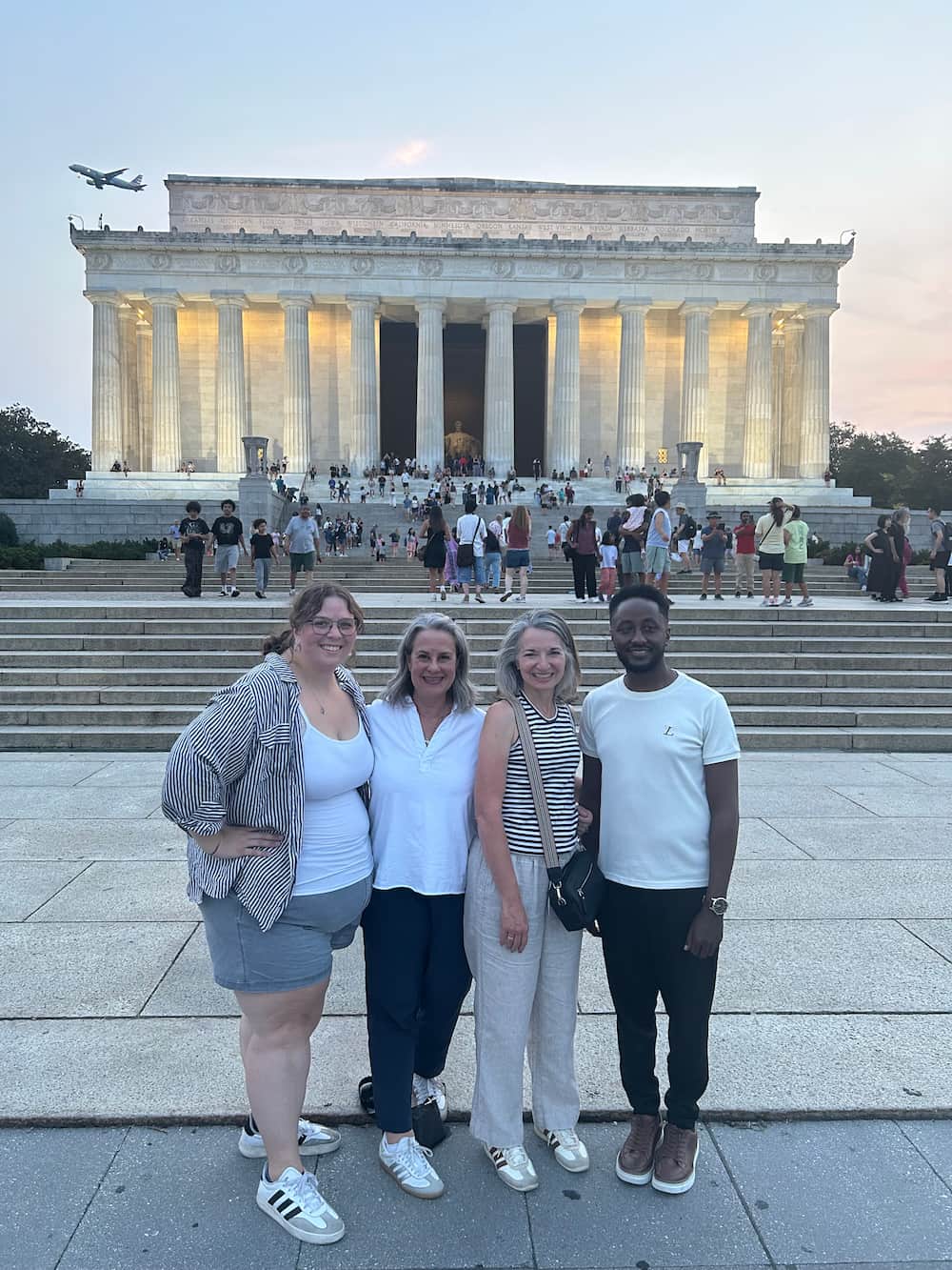 Drs. Kauerz and Schaack with two PhD students in Washington, D.C.